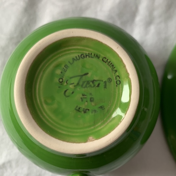 Fiesta Ware Homer Laughlin Green Cup & Saucer Set USA Dinnerware - Picture 2 of 3